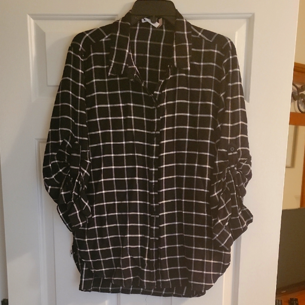 Calvin Klein Roll Tab Top